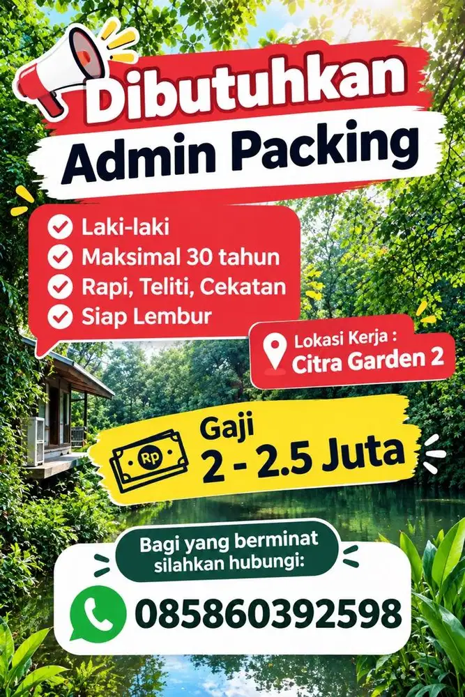 Admin packing siap tempur