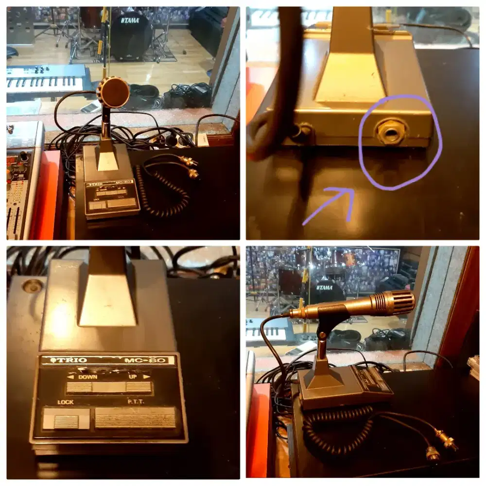 Desk Microphone Trio Kenwood MC-60 Japan