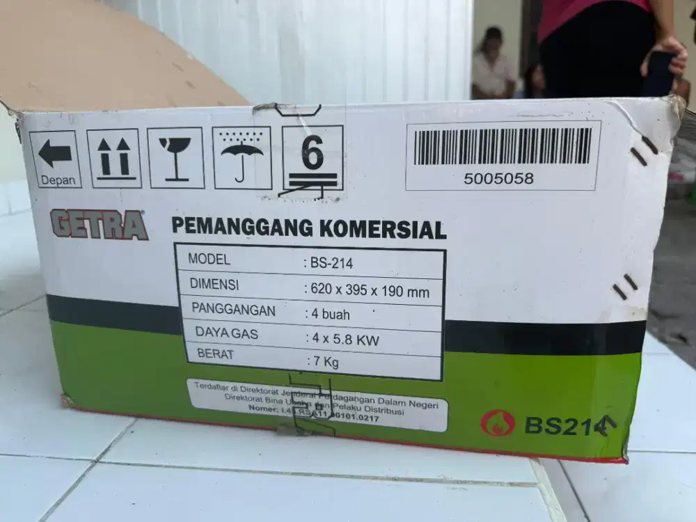 Dijual pemanggang getra kondisi masih baru utuh gak pernah pakai