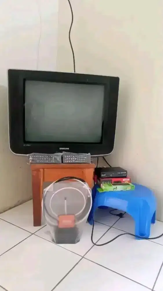TV 21 INCH SAMSUNG SLIM FLAT FULLSET
