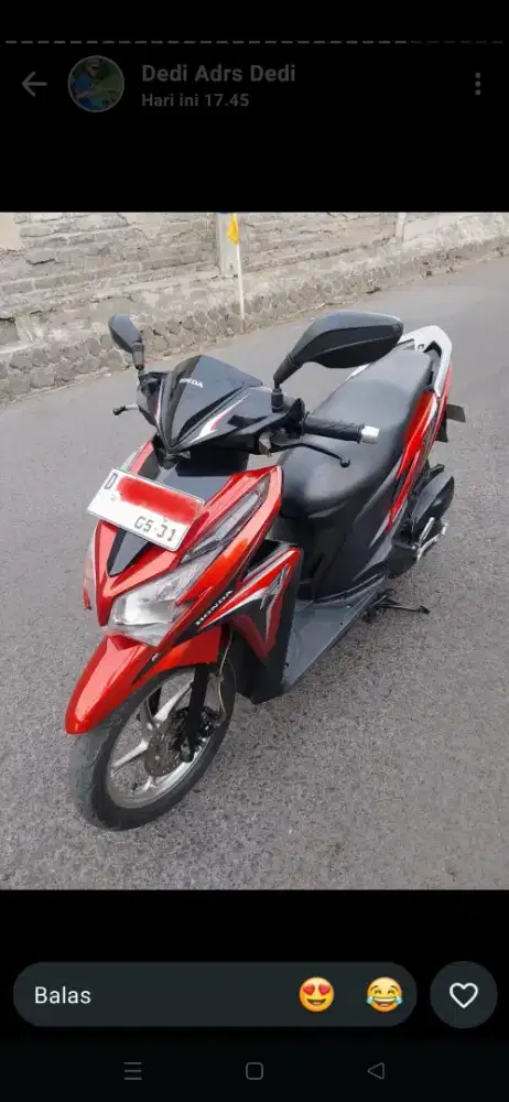 Jual motor Vario 125 kzr, surat2 motor lengkap, tinggal pake aja