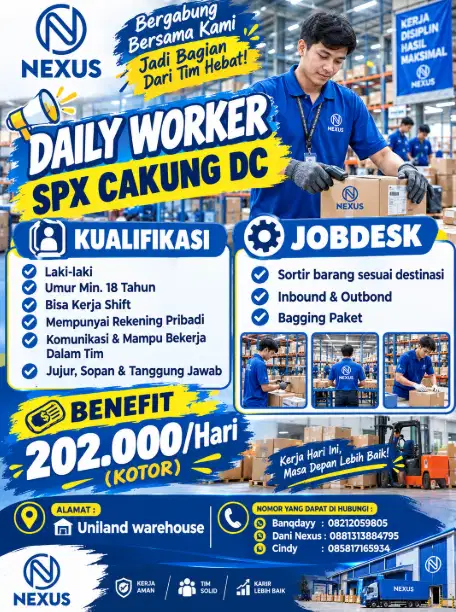 LOWONNGAN KERJA CAKUNG DC