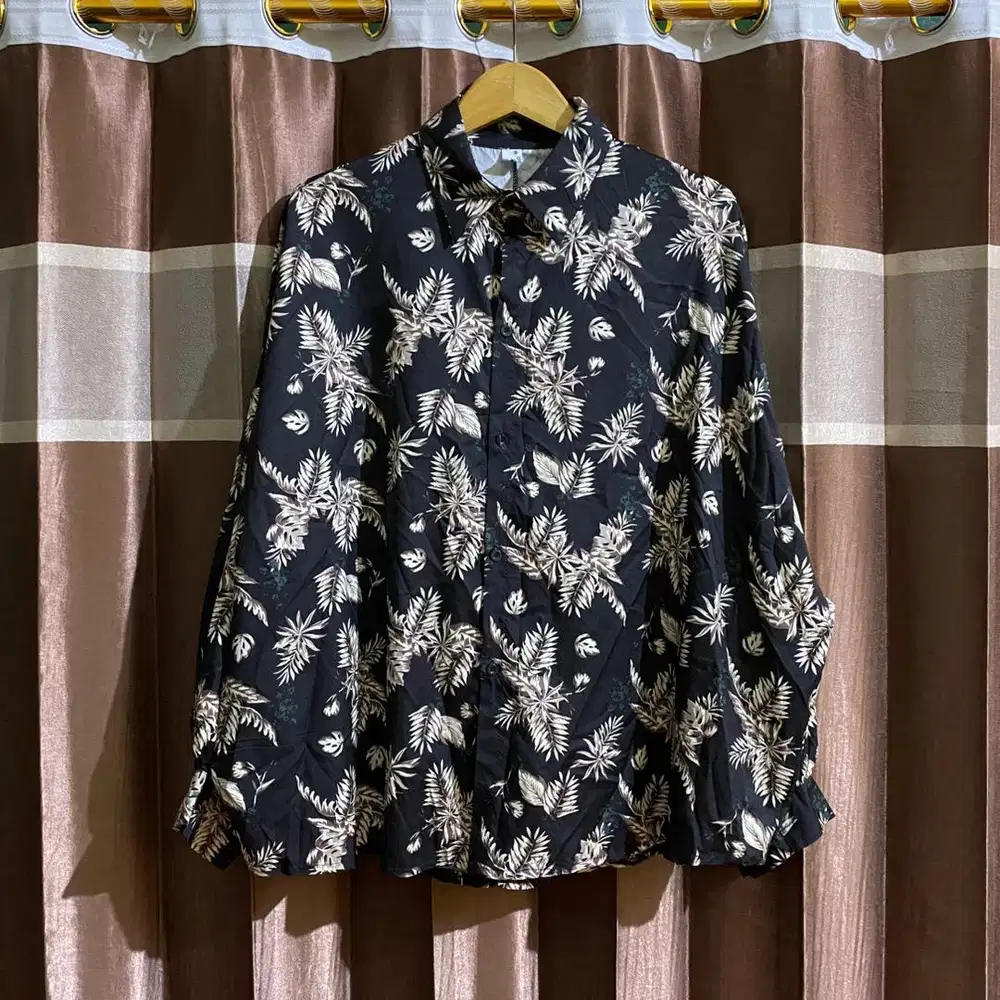 Kemeja motif Pianfei - Size cewek - Baju pattern