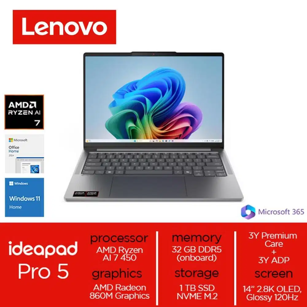 Lenovo IdeaPad Pro 5 14AGP11 OLED 83SG000FID AMD Ryzen AI 7 450 32GB