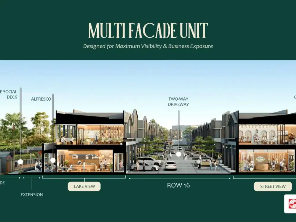 Premium di Jantung BSD Ruko Modern Premium Mulai 2 MAN WEST LAKE SIDE