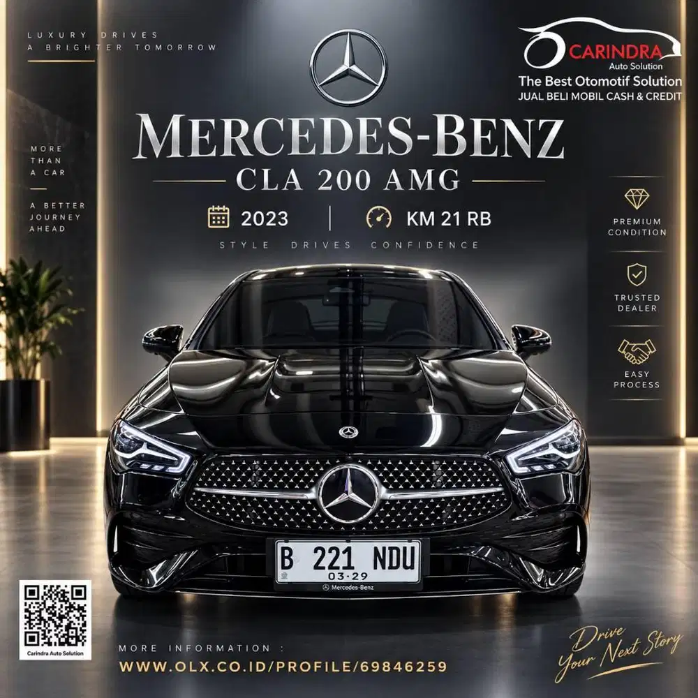 Mercy Cla200 AMG 2023 matic dp ringan low km
