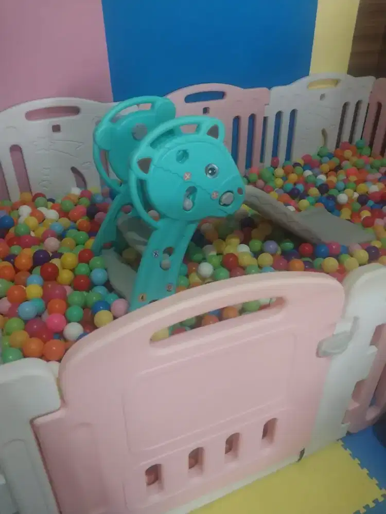 dijual peralatan playground, klm bola dan ayunan