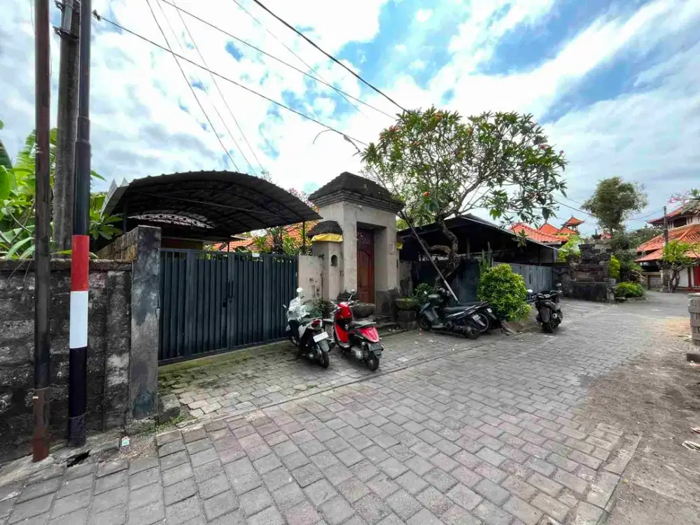 Jual Tanah 3are/300m² ada Bangunan Lokasi Sanur Kaja Zona Kuning area Komersil yg cocok untuk investasi