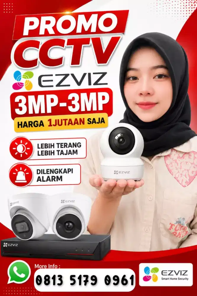 IP CAMERA CCTV 2MP KUALITAS JERNIH HD COLORVU