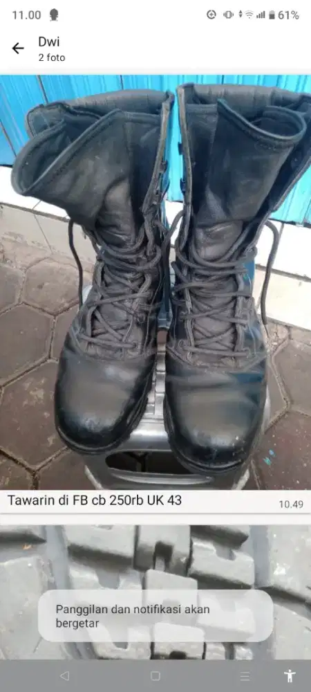 Jual sepatu pdl size 34