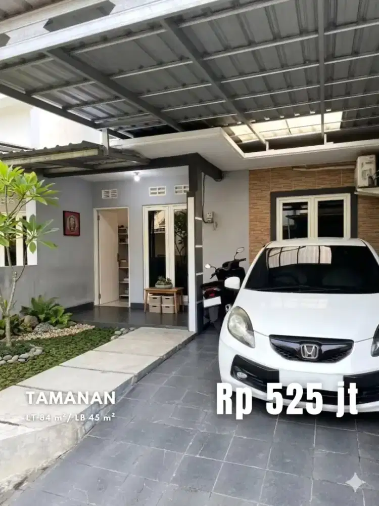Dijual Rumah Bonus Furniture Lingkungan Perumahan di Tamanan