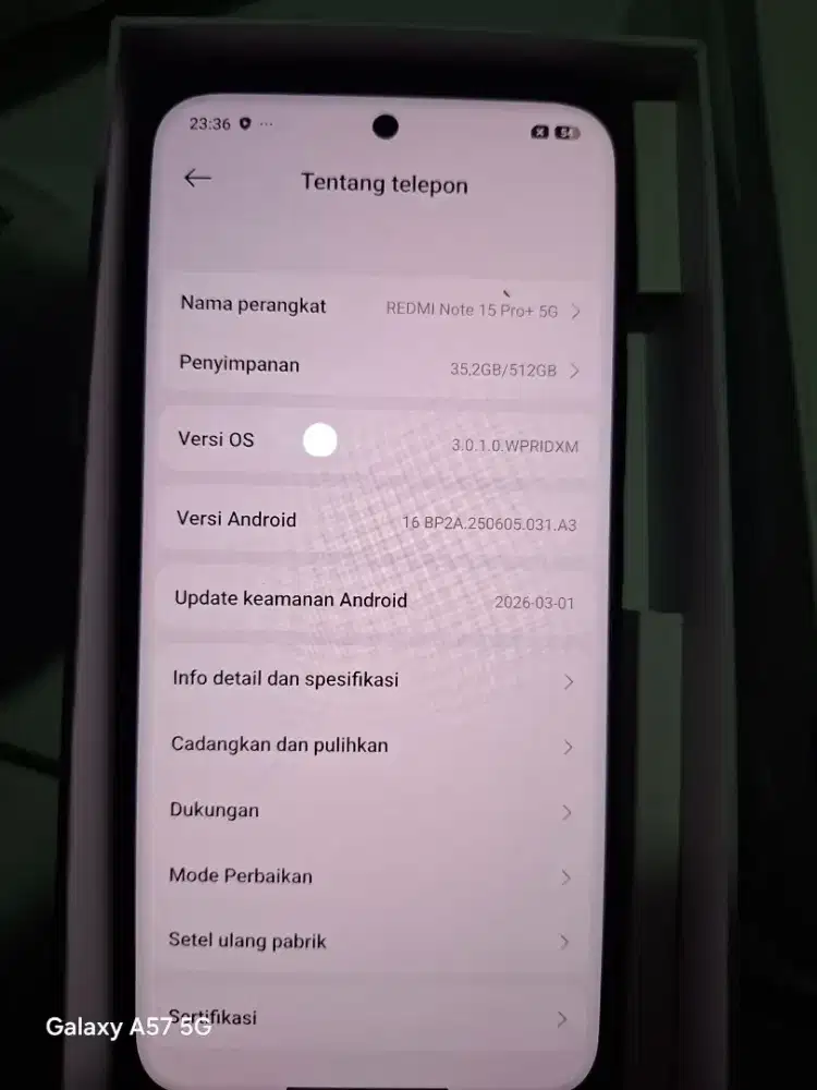Hp xiomi redi note 15pro plus ram 12/512
