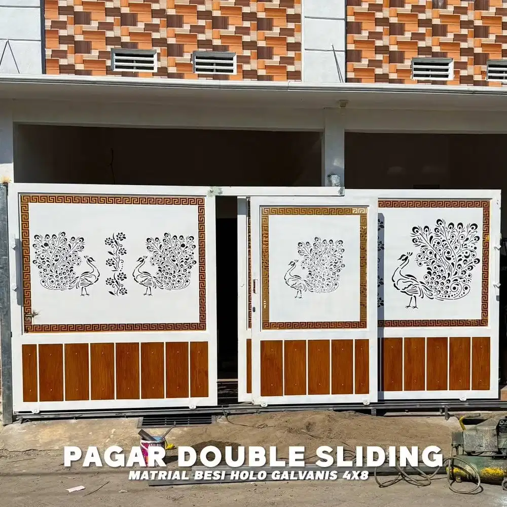 Pintu pagar dorong laser cutting