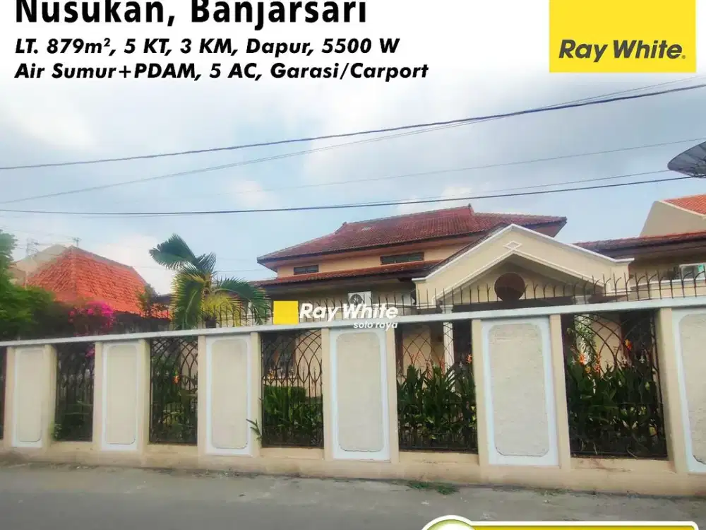 Dijual Rumah Mewah Nususkan Solo
