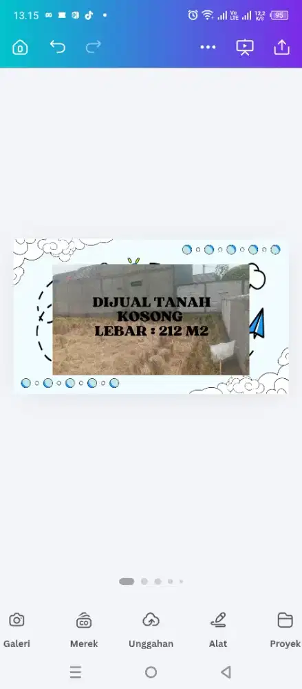 Dijual Tanah kosong sebelah perumahan