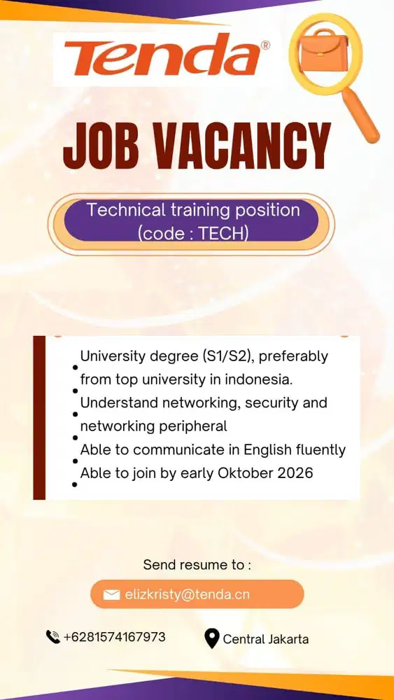 Lowongan Technical Support