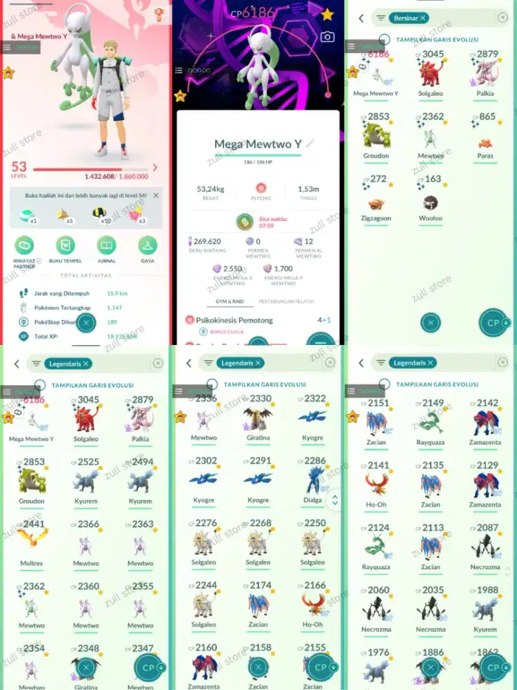Jual akun pokemon go lv 50++