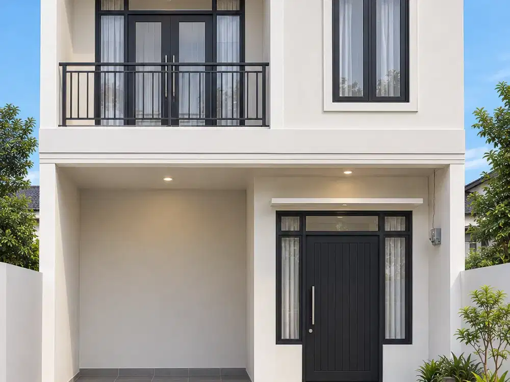 Rumah 2 Lantai dengan Balkon & Free Kitchen Set, Rp400 Juta