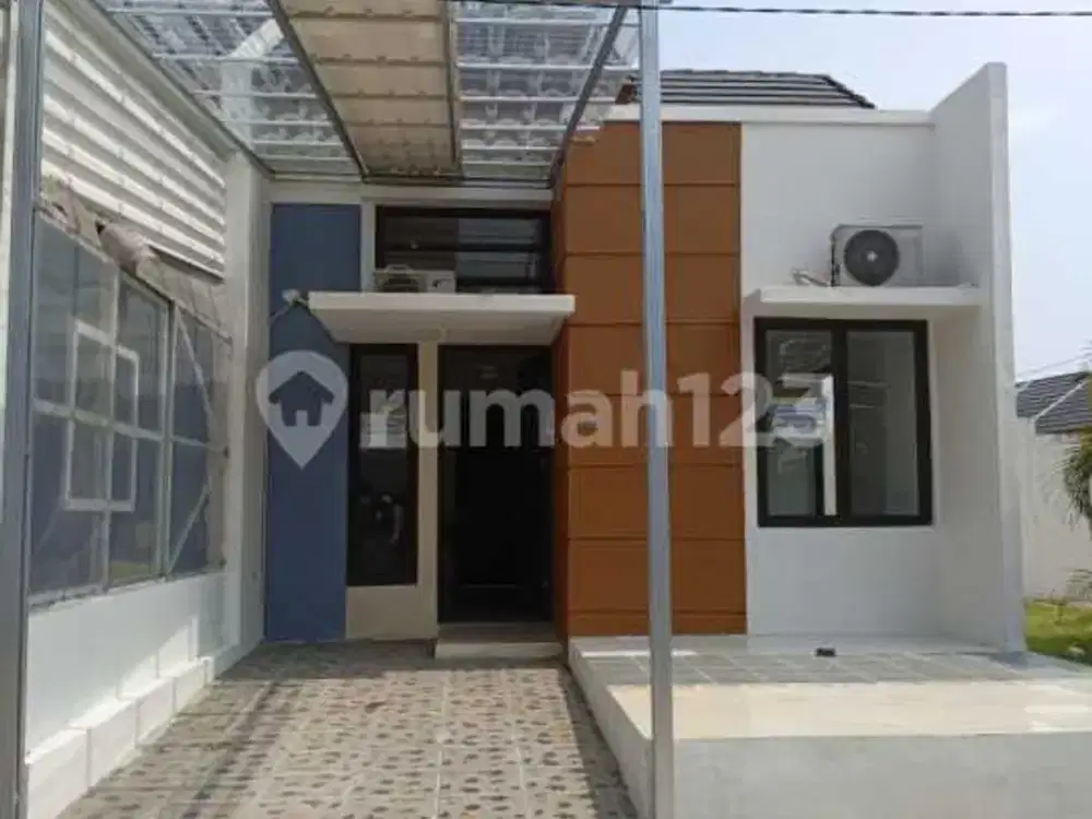 Rumah minimalis Cluster Bali Resort 1 lantai 3 kamar tidur luas 138 meter nyaman fasilitas kolam renang di perumahan Bogor , Jabar