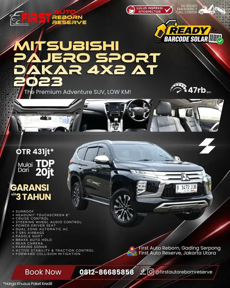 (TDP20jtan) Mitsubishi Pajero Sport Dakar 4x2 AT 2023