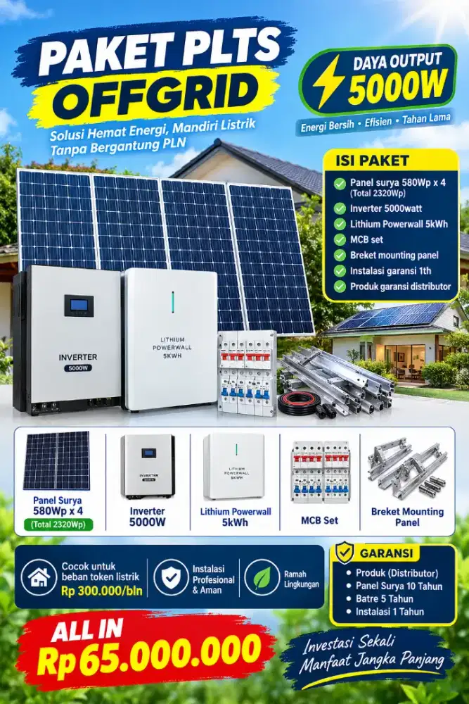 Paket listik tenaga surya