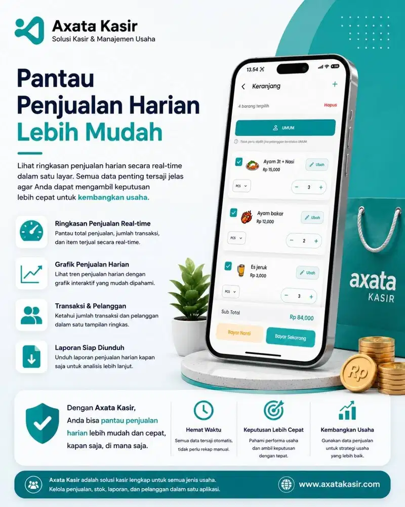 Pantau Penjualan Harian Lebih Mudah