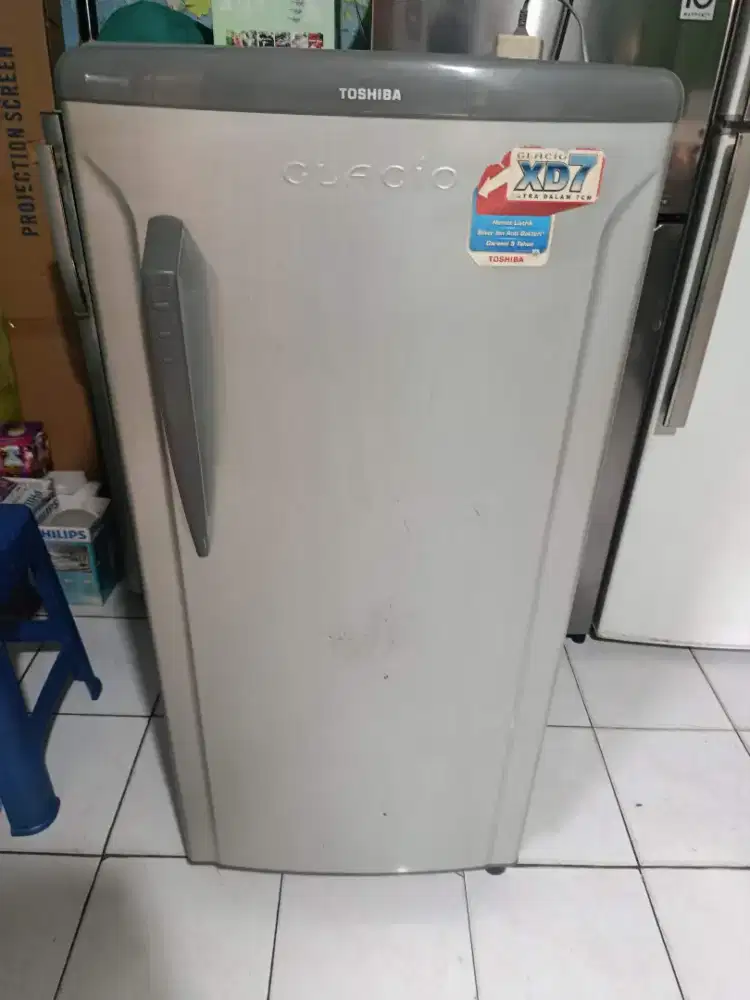 Kulkas 1 pintu merek Toshiba Glacio