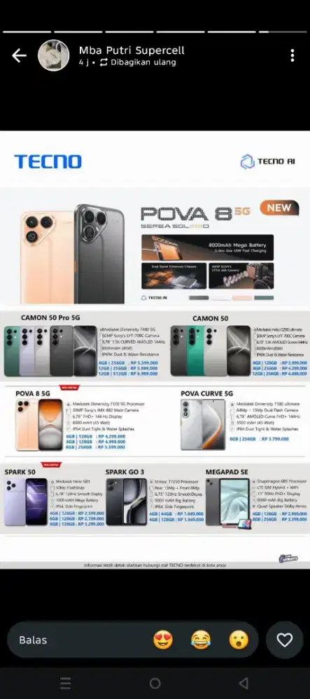 Ready all type handphone bisa cicilan melalui home credit guys