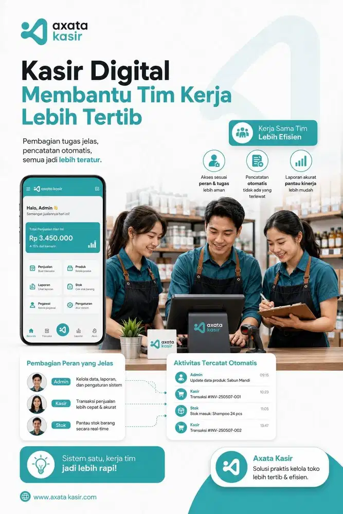 Kasir Digital Membantu Tim Kerja Lebih Tertib