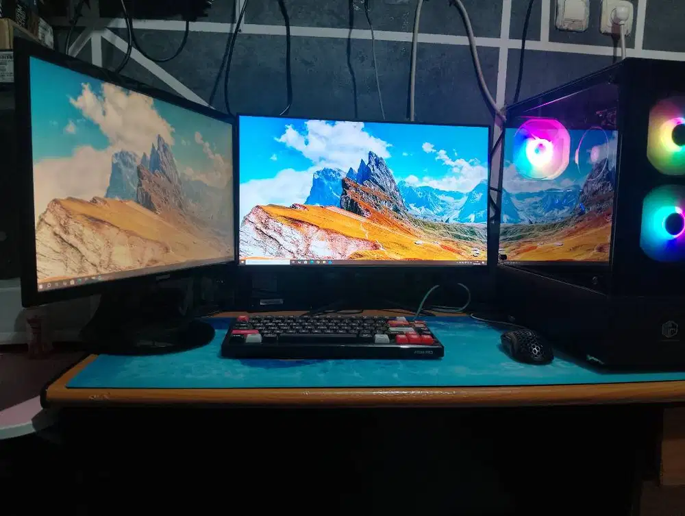 PC SETT MONITOR 2K Gaming Ryzen 5 | VGA Gigabyte GTX 960 | 16GB Cepat