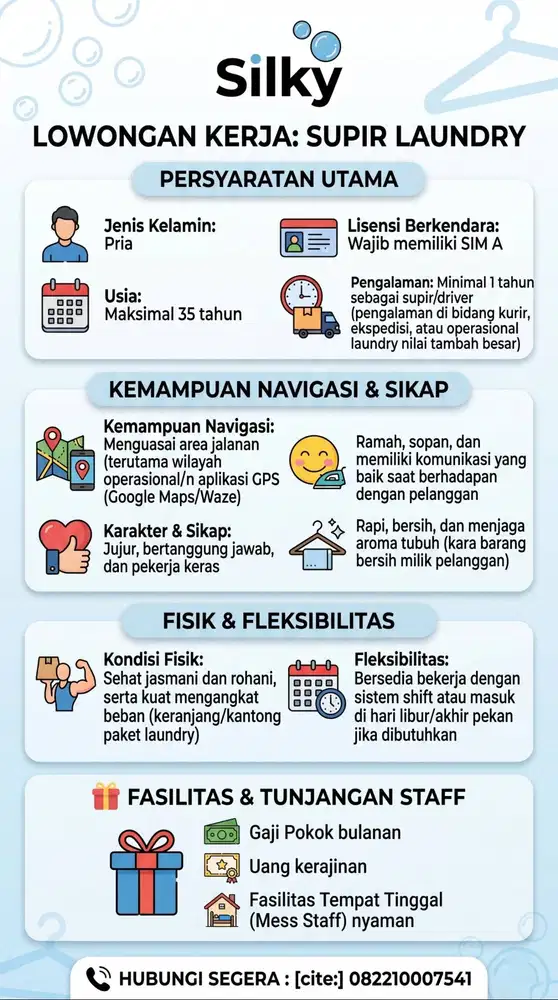 LOKER DRIVER LAUNDRY SILKY