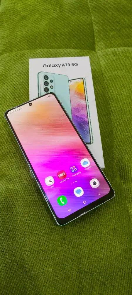SAMSUNG A73 5G ram8/256 lengkap mulus minus dikit rengat dikit