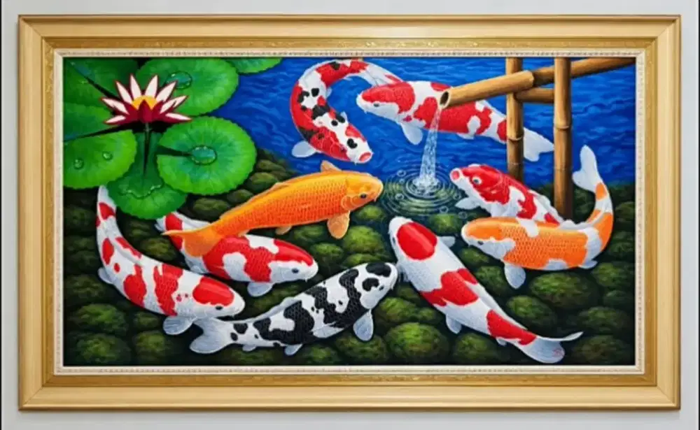 Lukisan Koi pembawa hoki 9