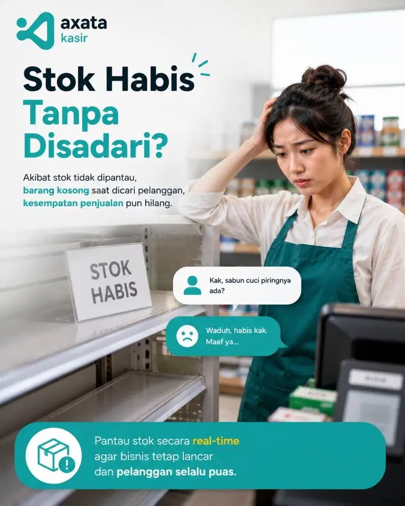 stok habis tanpa disadari