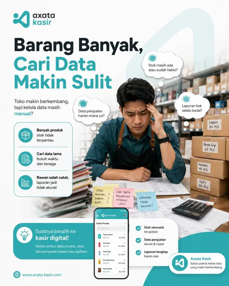 Barang Banyak, Cari Data Makin Sulit