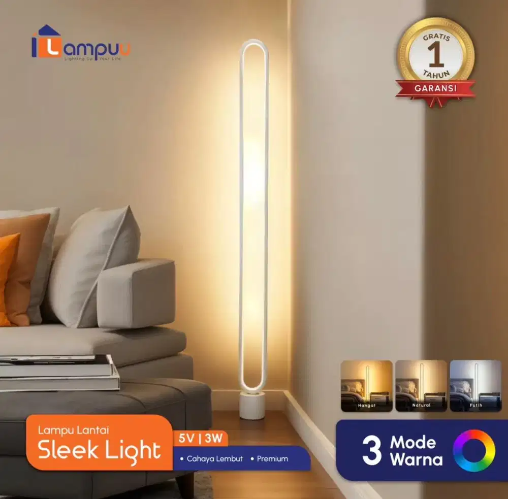 LAMPU STANDING LED 3 Warna