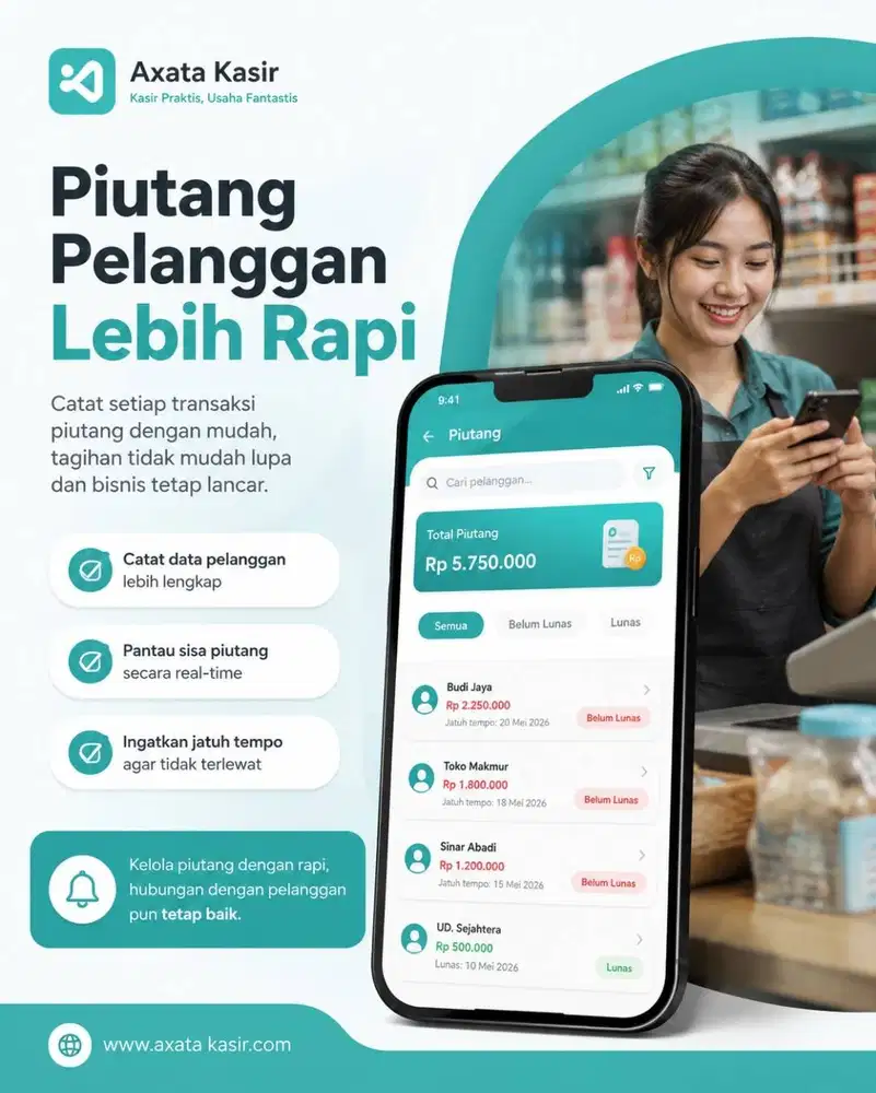 Hutang Pelanggan lebih rapi
