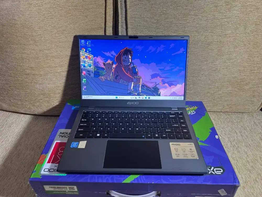 Axioo Hype 1 Segel Mulus Slim
Intel Celeron N4020 Ram 8/128gb