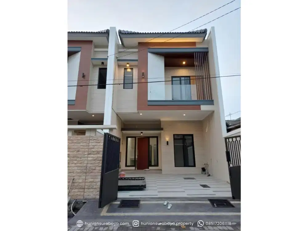 Rumah Modern 2 Lantai Nirwana Eksekutif Surabaya dekat MERR