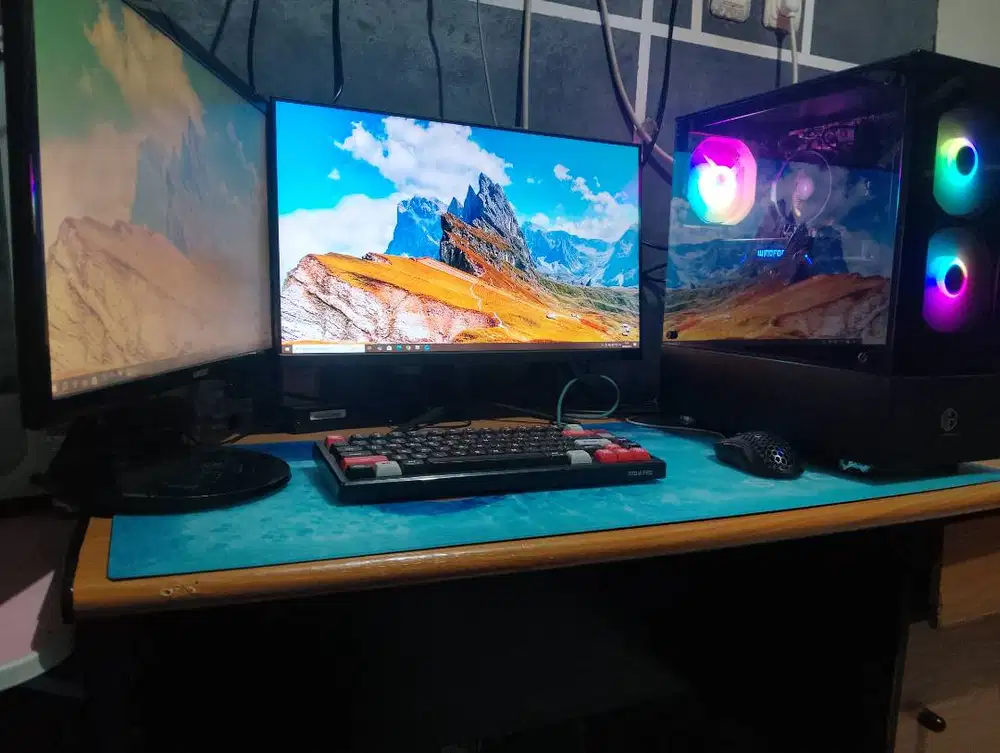 Sett PC Gaming 2k Ryzen 5 | VGA Gigabyte Jual cepat BU RAM 16GB