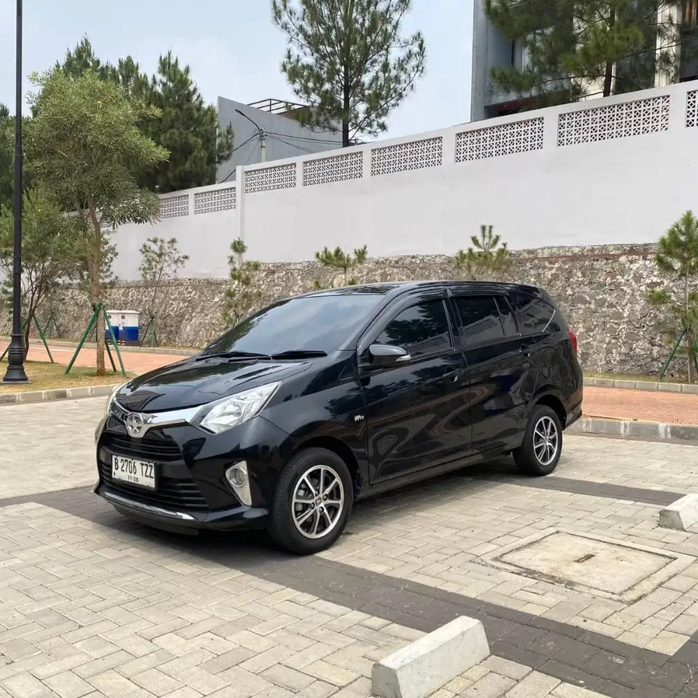 TOYOTA CALYA G AT 2018 HITAM AT MATIC GENAP