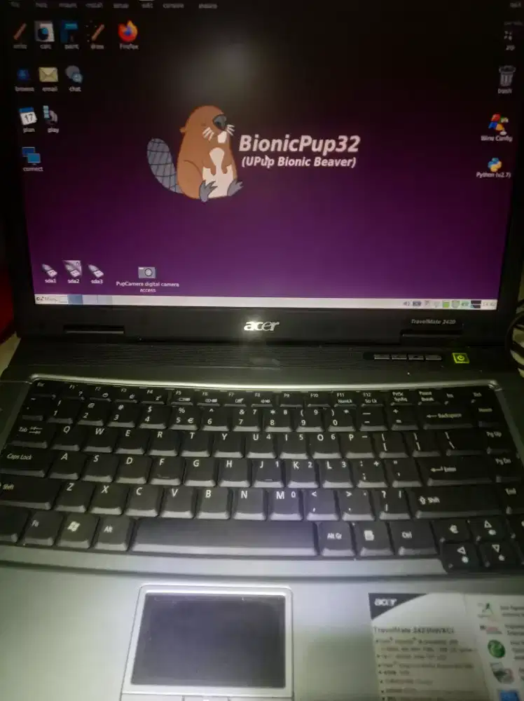 Acer travelmate 2420 kondisi mulus