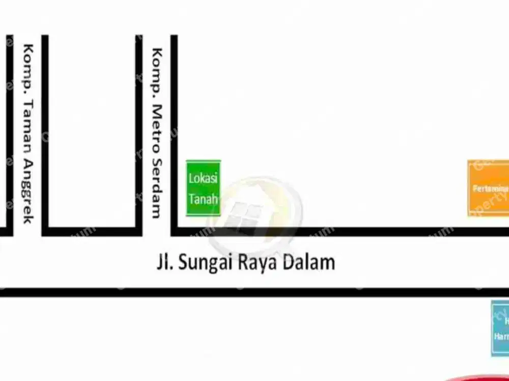 Dijual Tanah Serdam Tepi Jalan Pontianak