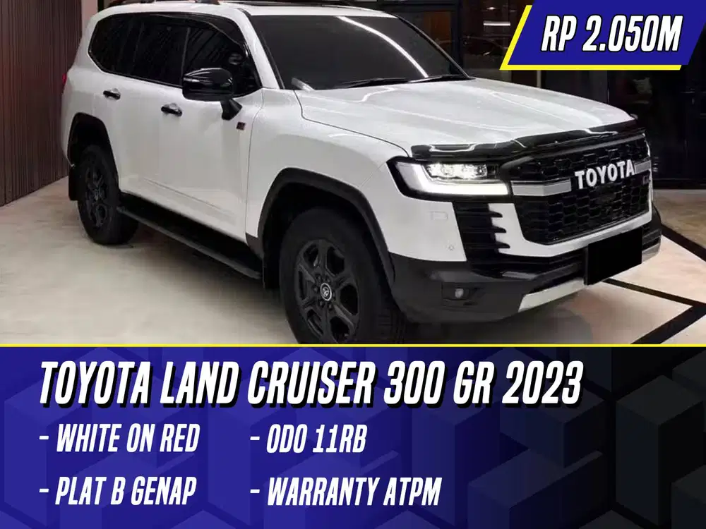 Toyota Land Cruiser 300 GR 2023 White on Red Putih LC LC300 300GR GRS