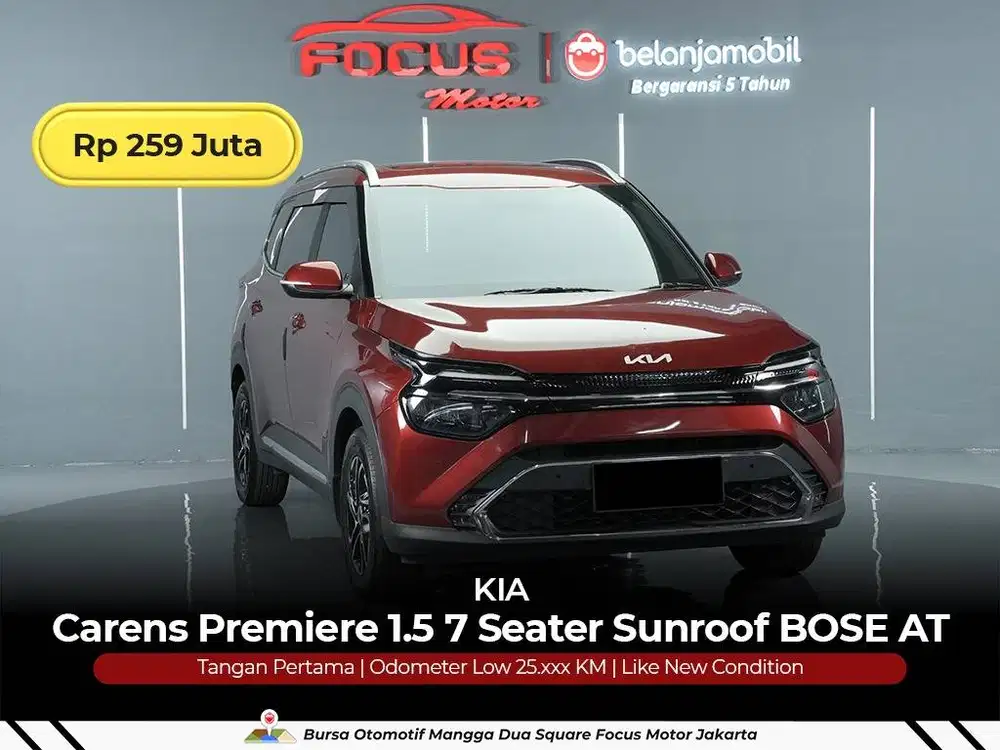 [ GARANSI 5THN ] KIA Carens Premiere 1,5 Sunroof BOSE 2023/2024/2025