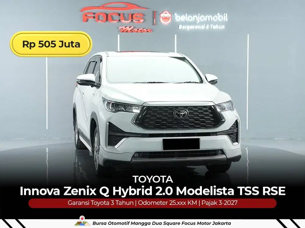 [ GARANSI 5THN ] Toyota Innova Zenix Q Hybrid Modelista 2024/2025/2026