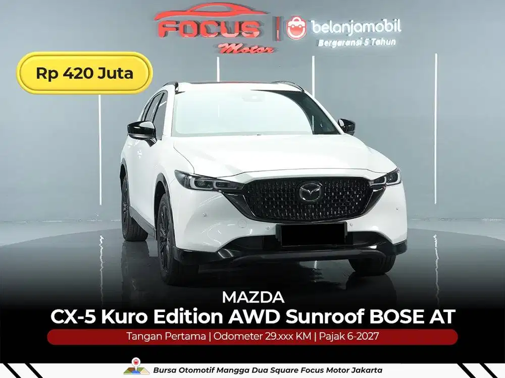 [ GARANSI 5THN AWD ] Mazda CX5 CX 5 CX-5 Kuro Sunroof 2023/2024/2025