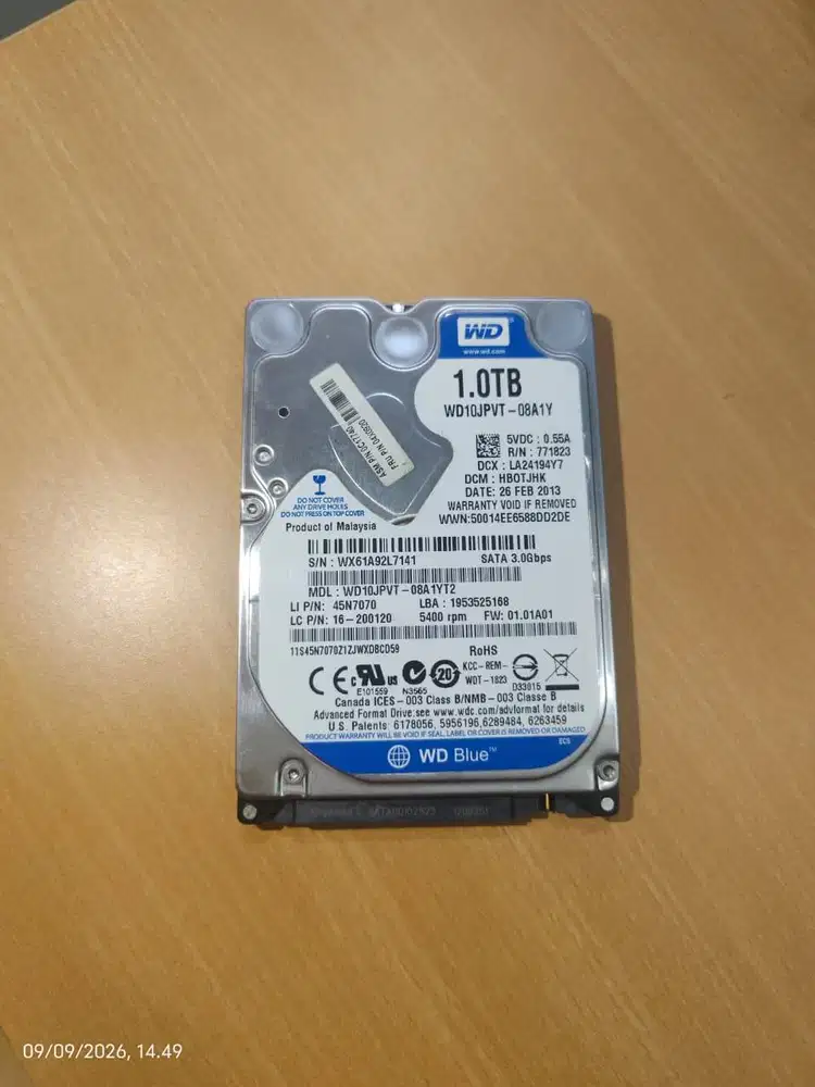 Hardisk laptop 2.5 inch 1tb