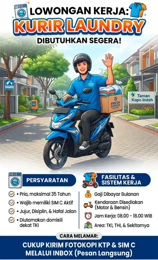 Lowongan Kerja untuk Kurir Laundry