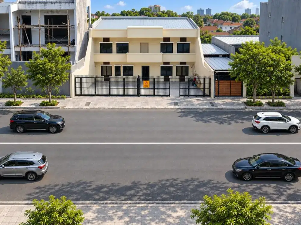 Rumah cocok Usaha Kantor Komersil 10x26 akses 4 mobil Kelapa Gading Boulevard